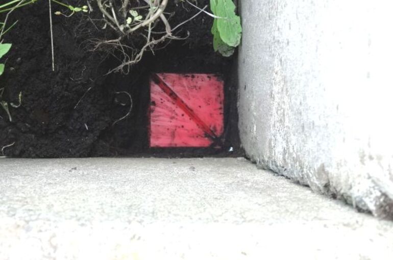 境界標の写真