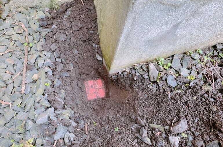 境界標の写真
