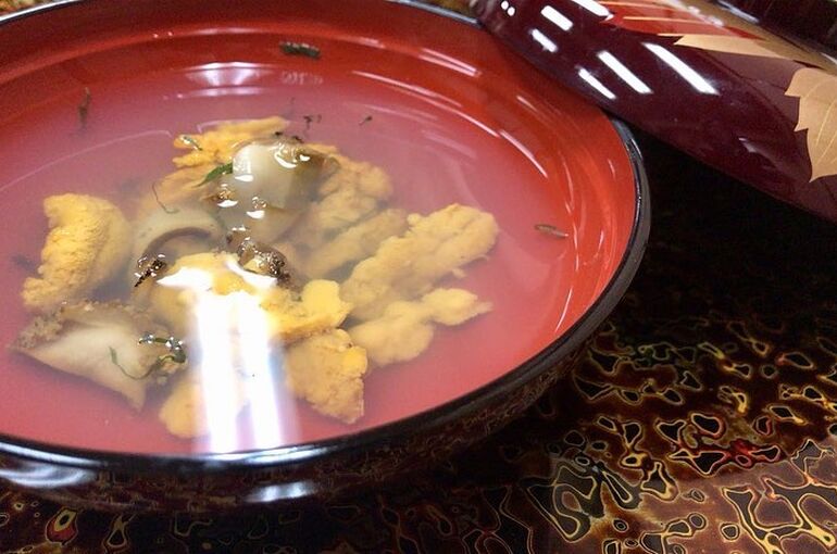 八戸市のいちご煮の写真