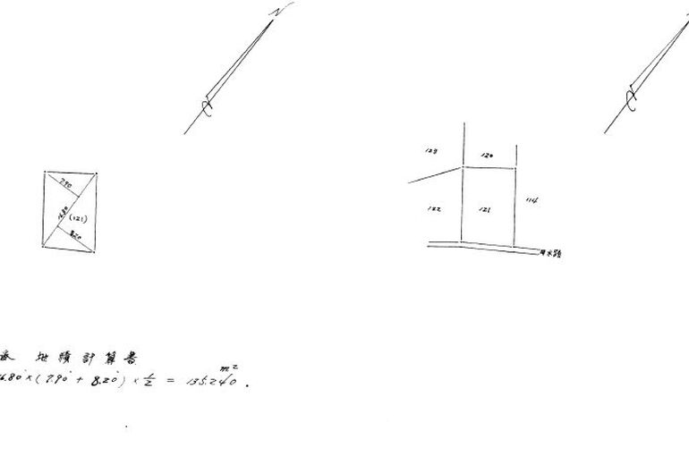 測量図の写真
