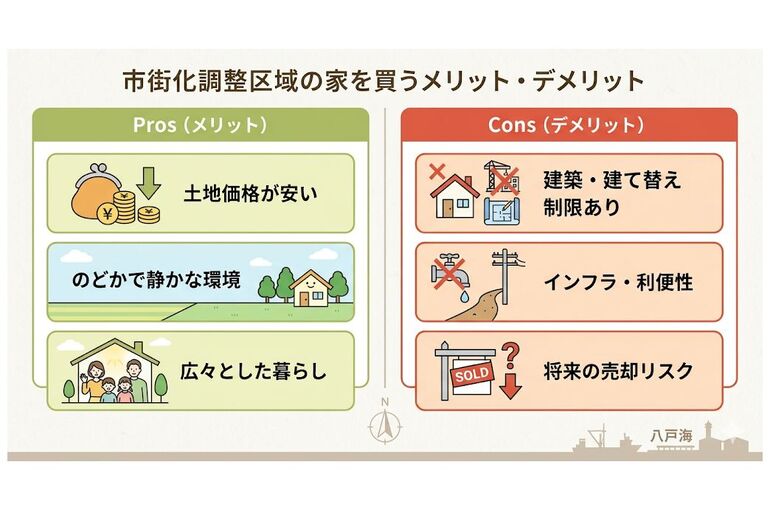 市街化調整区域のメリデメ