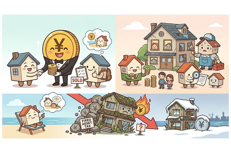 空き家を売却か賃貸か