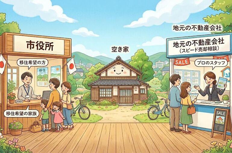 空き家バンクと不動産会社のメリット比較