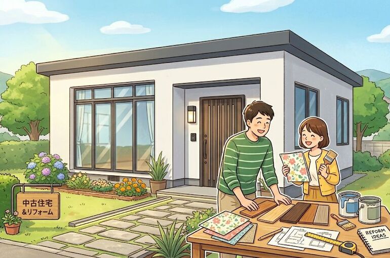 中古住宅をリフォームするイメージ